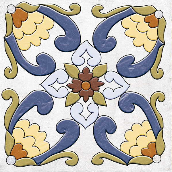 Мелкоформатная плитка Frida Dec Mix glossy 150х150х7 фото